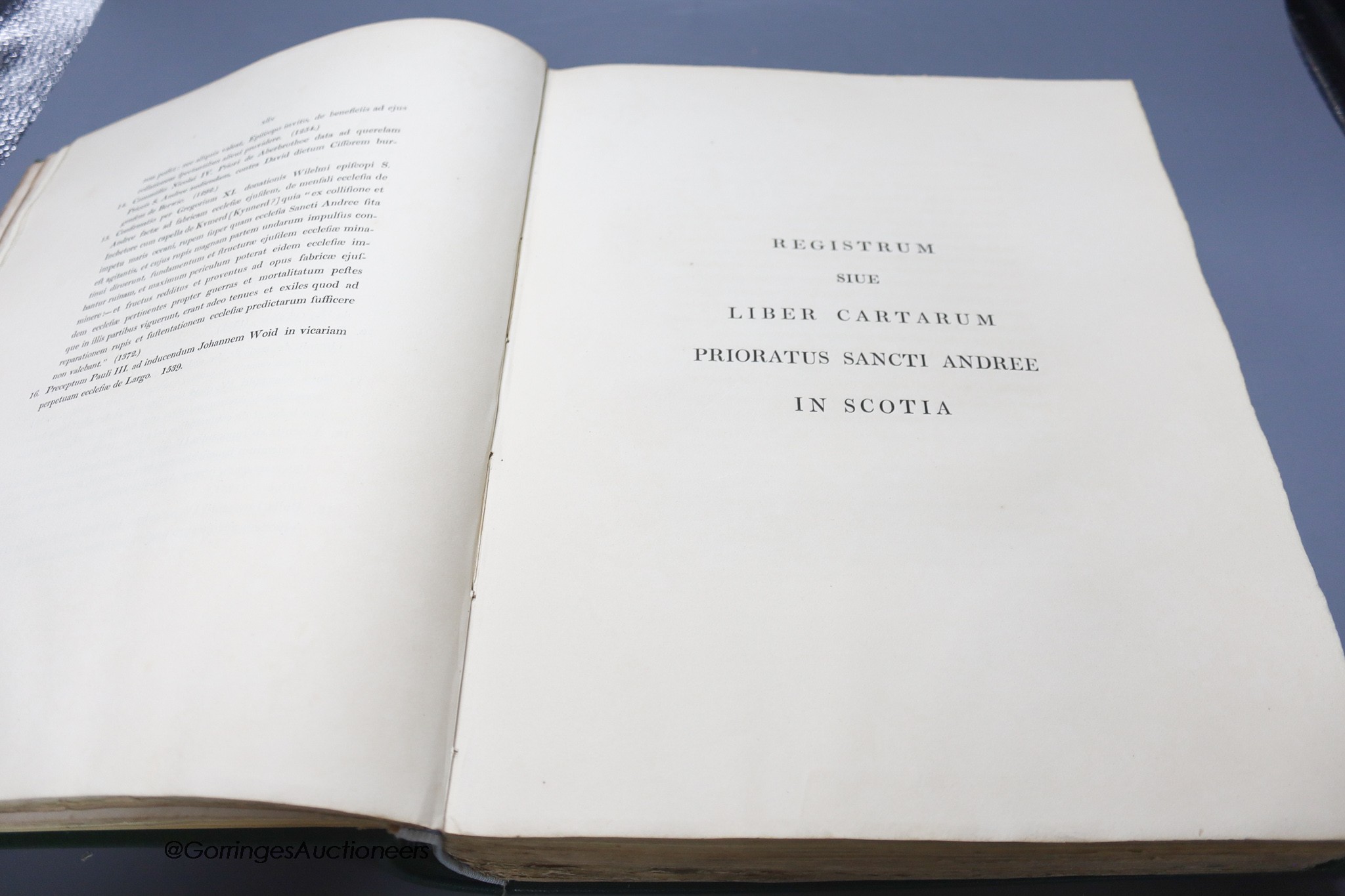 Book - Liber Cartarum Prioratus Sancti Andree in Scotia, Edinburgh 1861